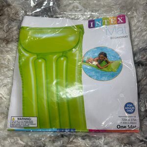 INTEX Economat 72”x27” Inflatable Adult‎ Float Mat Green #59703EP NEW SEALED